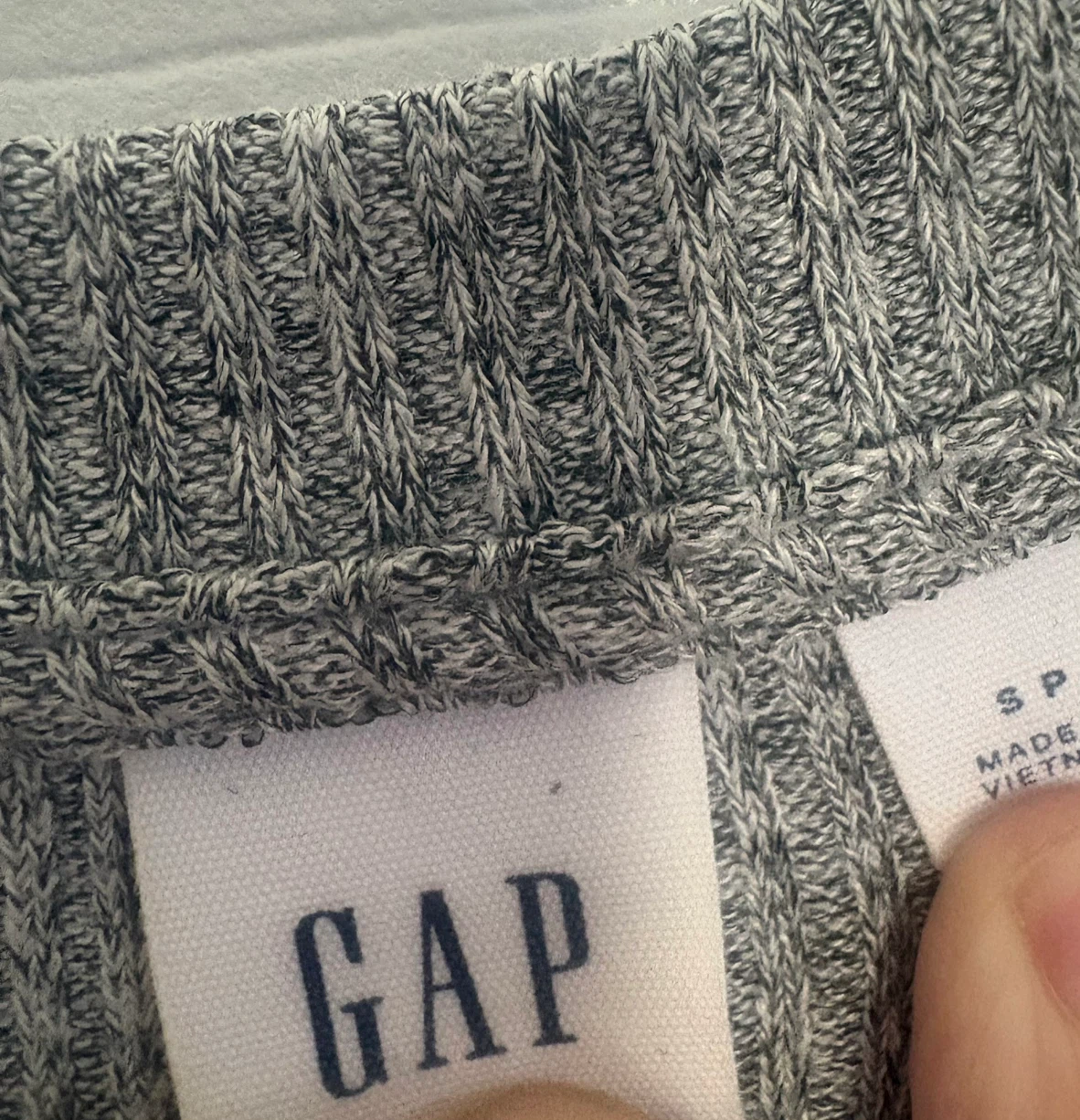 GAP Grey women’s Ribbed Knit Top - photo 2