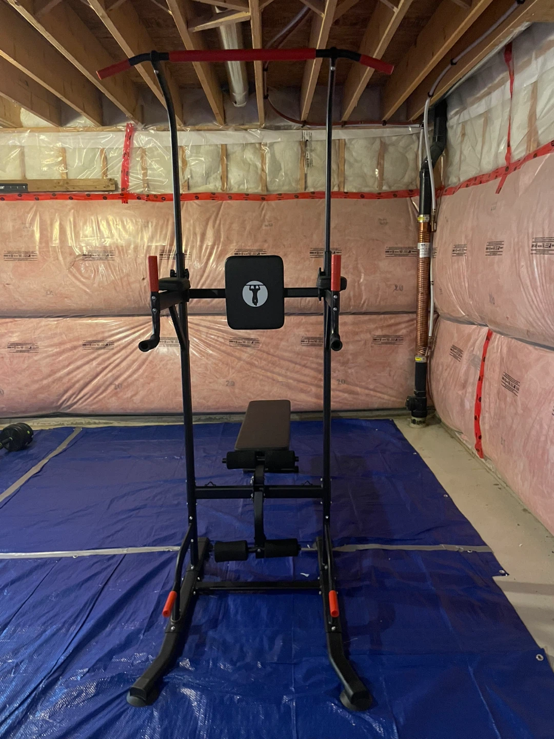 Home Gym Workout Station – Pull Up Bar, Dip Station & Bench