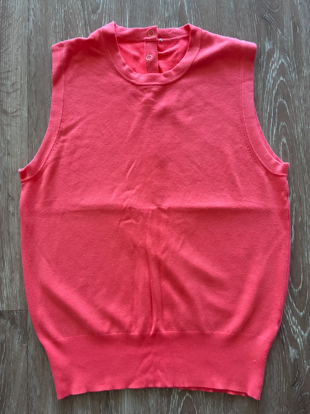 Pink Sleeveless Sweater Vest - M
