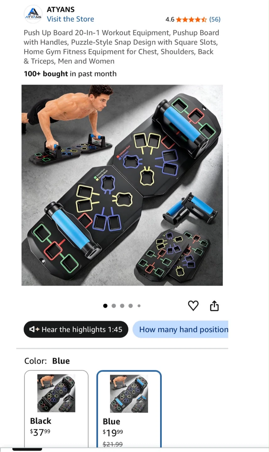 20-in-1 Push Up Board workout gym - photo 3