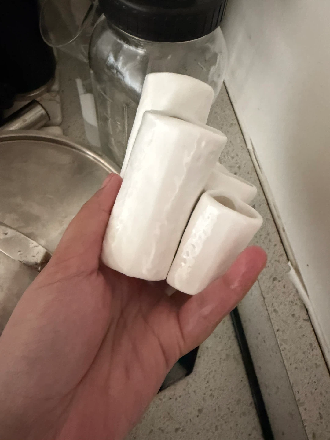 White Ceramic Stationery Holder - photo 3