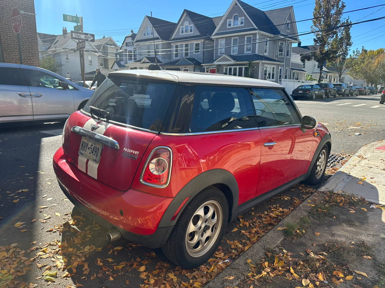 Red Mini Cooper 2013 with White Stripes - photo 3