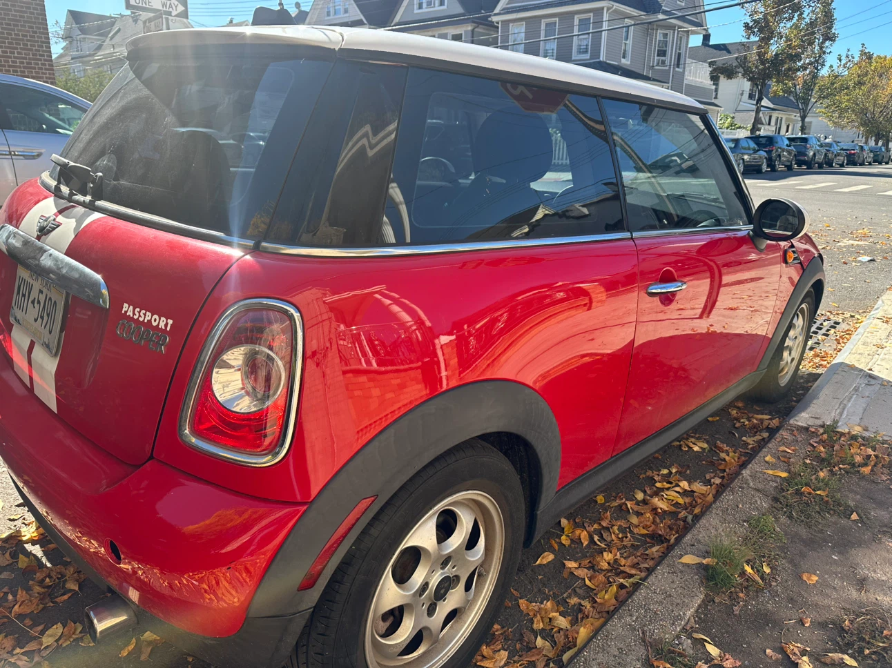 Red Mini Cooper 2013 with White Stripes - photo 5