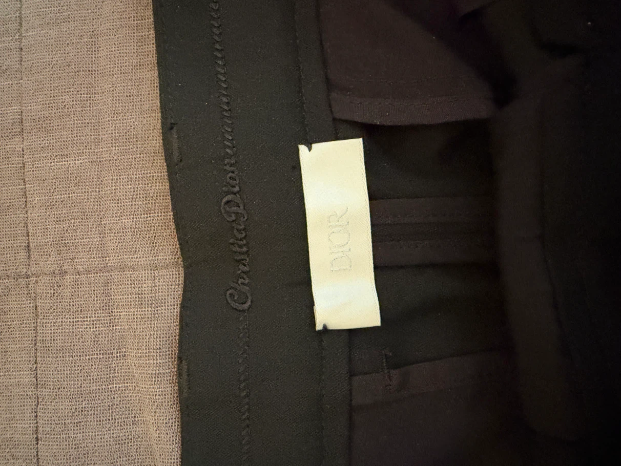 Dior Men’s Black Tailored Trousers – Size 31 - photo 2