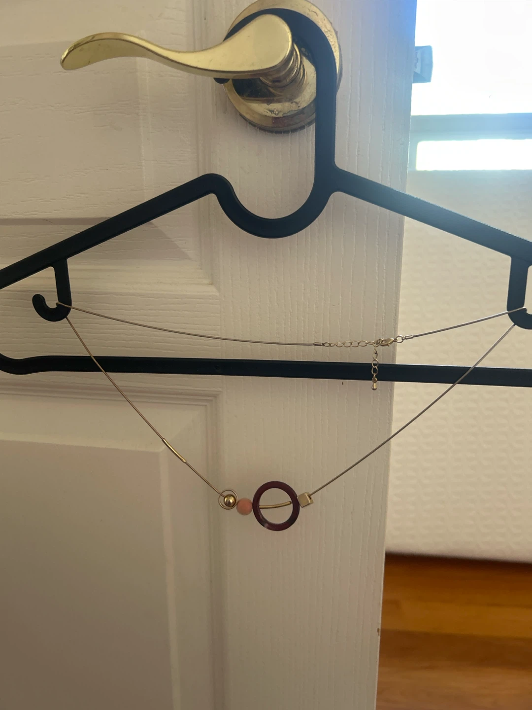Minimalist Gold Tone Pendant Necklace