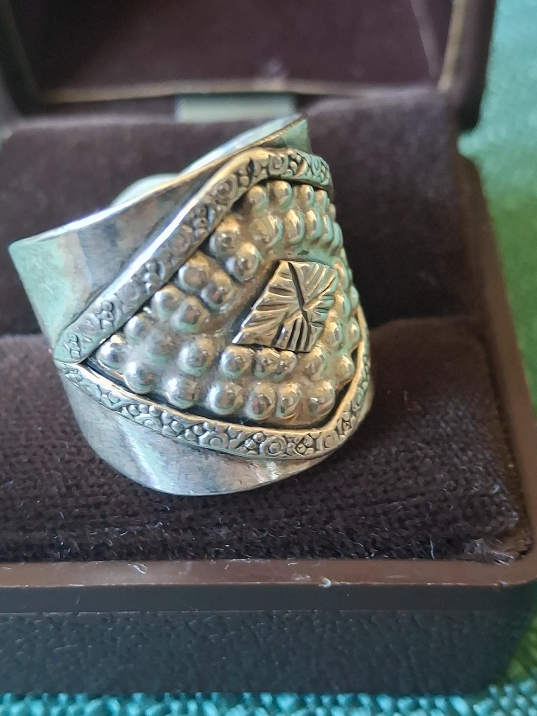 Silver statement ring (stamped 925) - photo 3