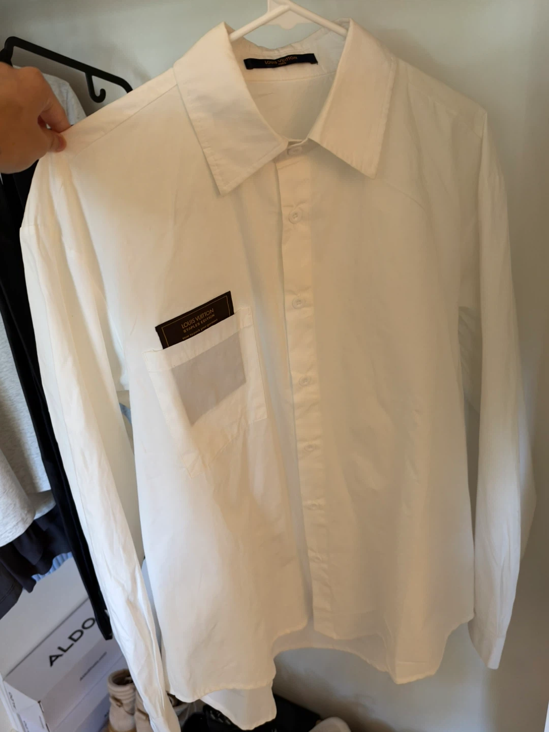 Louis Vuitton Men’s White Long Sleeve Shirt – LV Designer Shirt