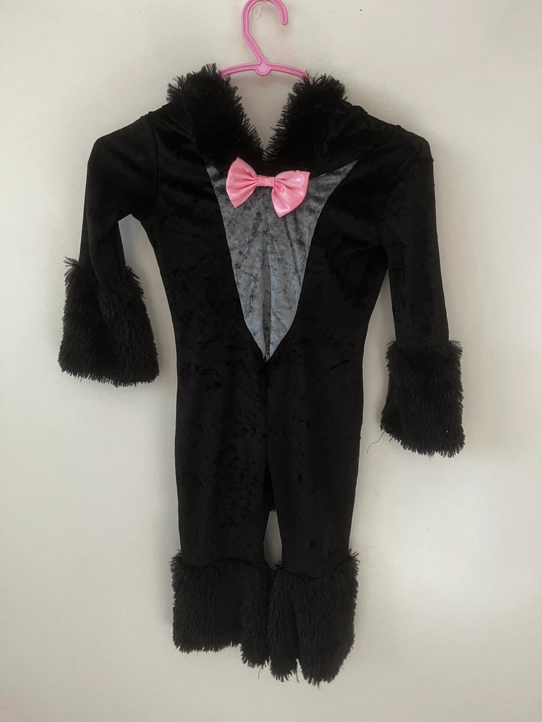 Kids Cat Costume Jumpsuit Black