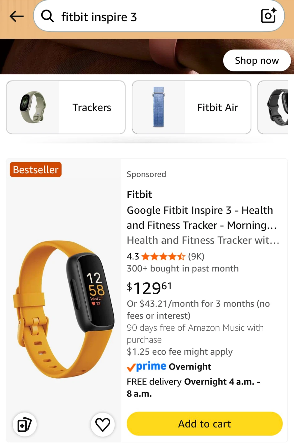 Google Fitbit Inspire 3 Health and Fitness Tracker