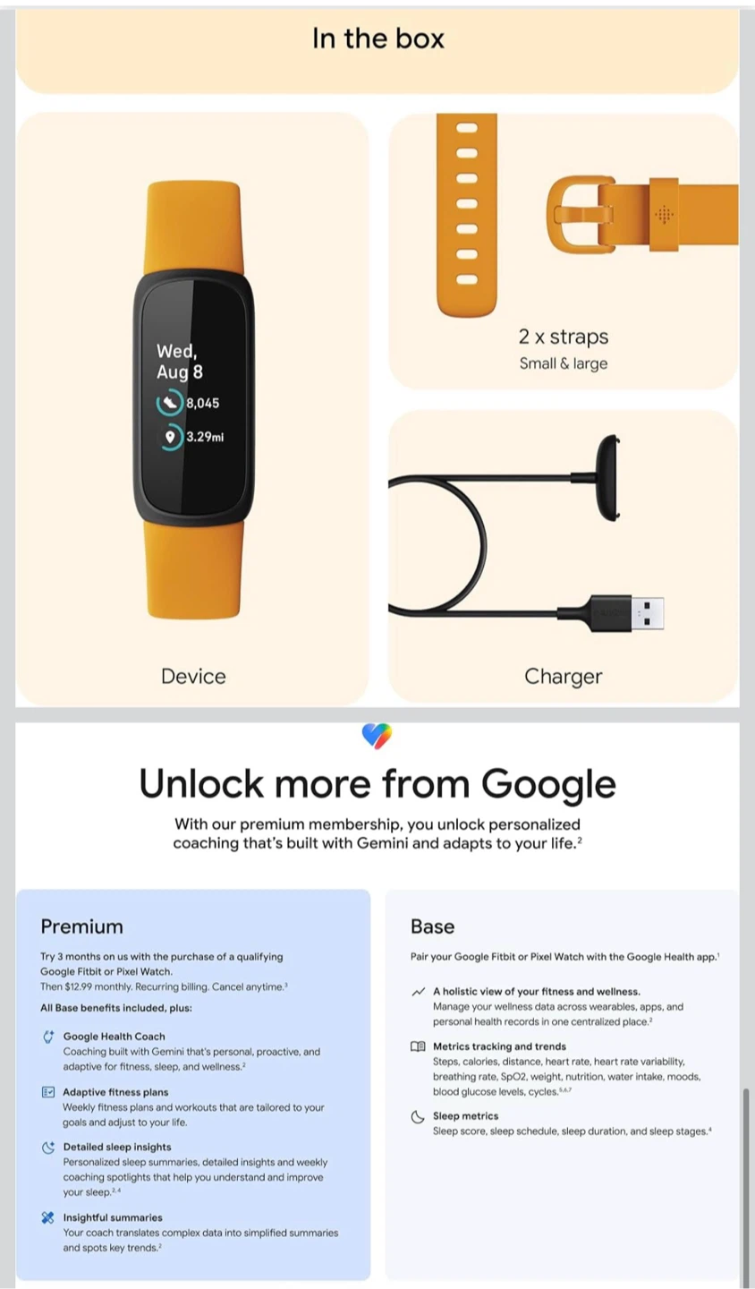 Google Fitbit Inspire 3 Health and Fitness Tracker - photo 2