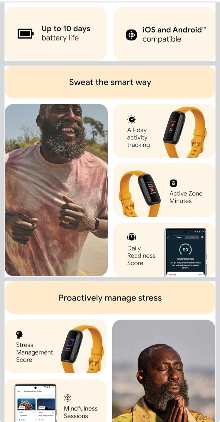 Google Fitbit Inspire 3 Health and Fitness Tracker - photo 4
