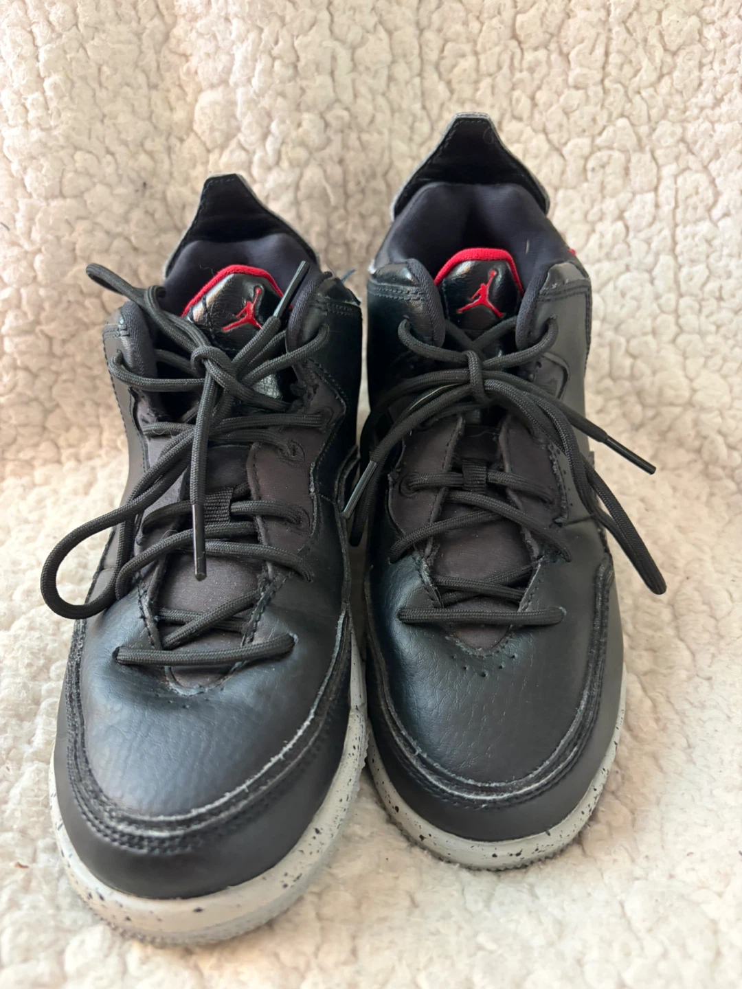 Jordan Youth Shoes Black and Grey Size 3Y - photo 4