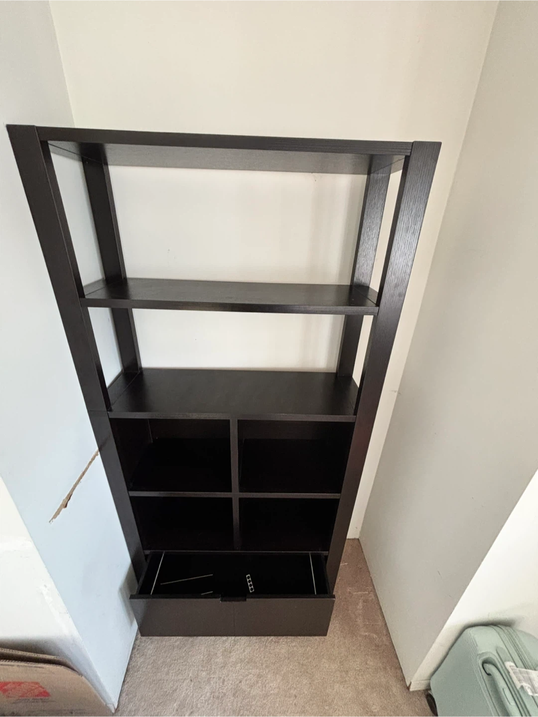 Tall Bookshelf with Bottom Drawer - photo 3