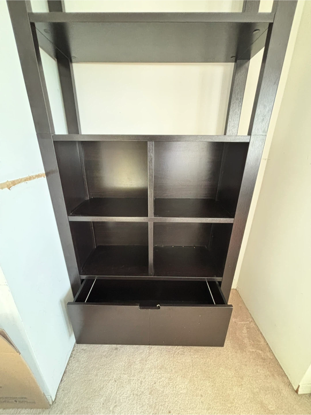 Tall Bookshelf with Bottom Drawer - photo 4