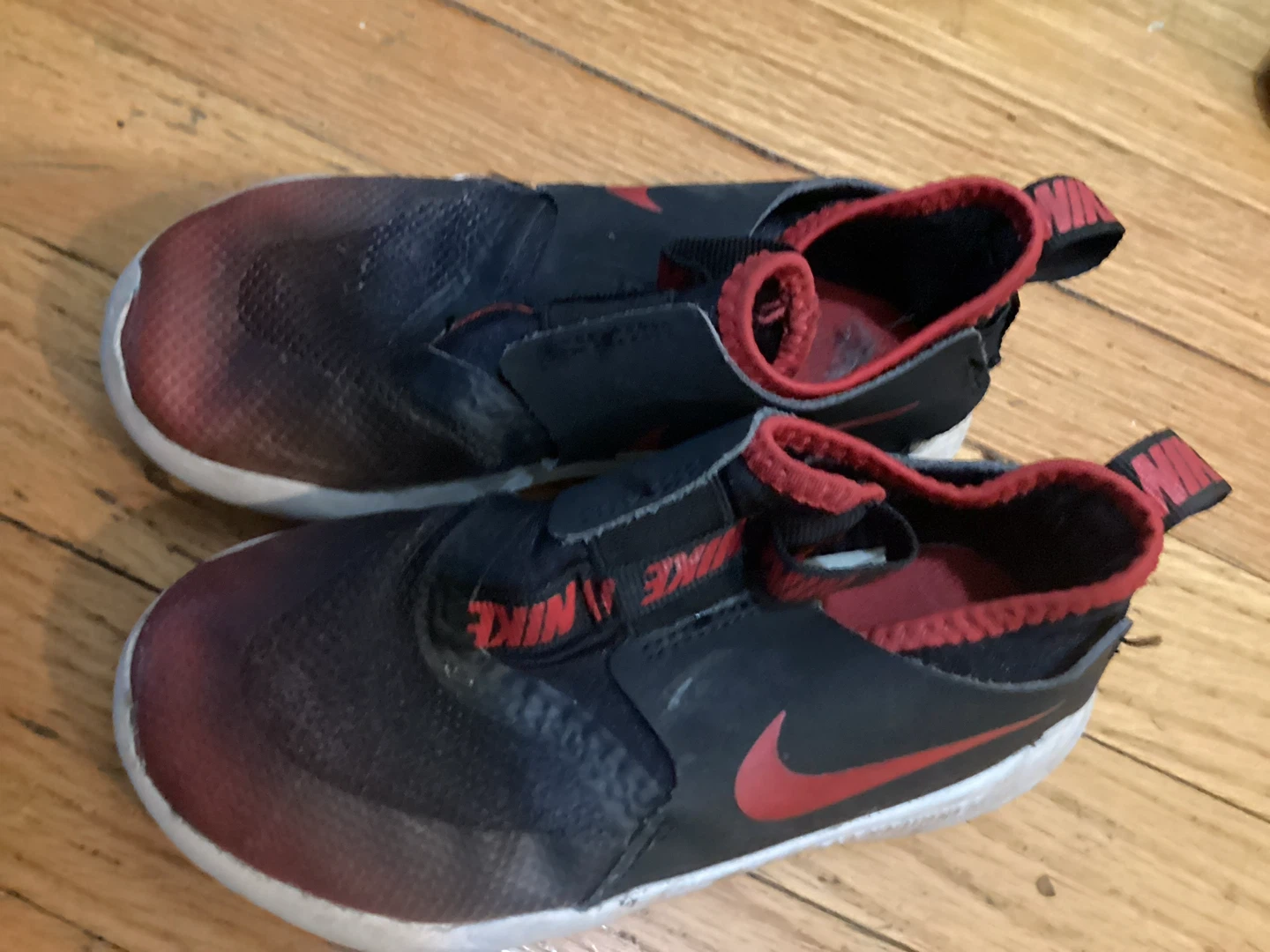 Nike Slip-On Sneakers Red and Black