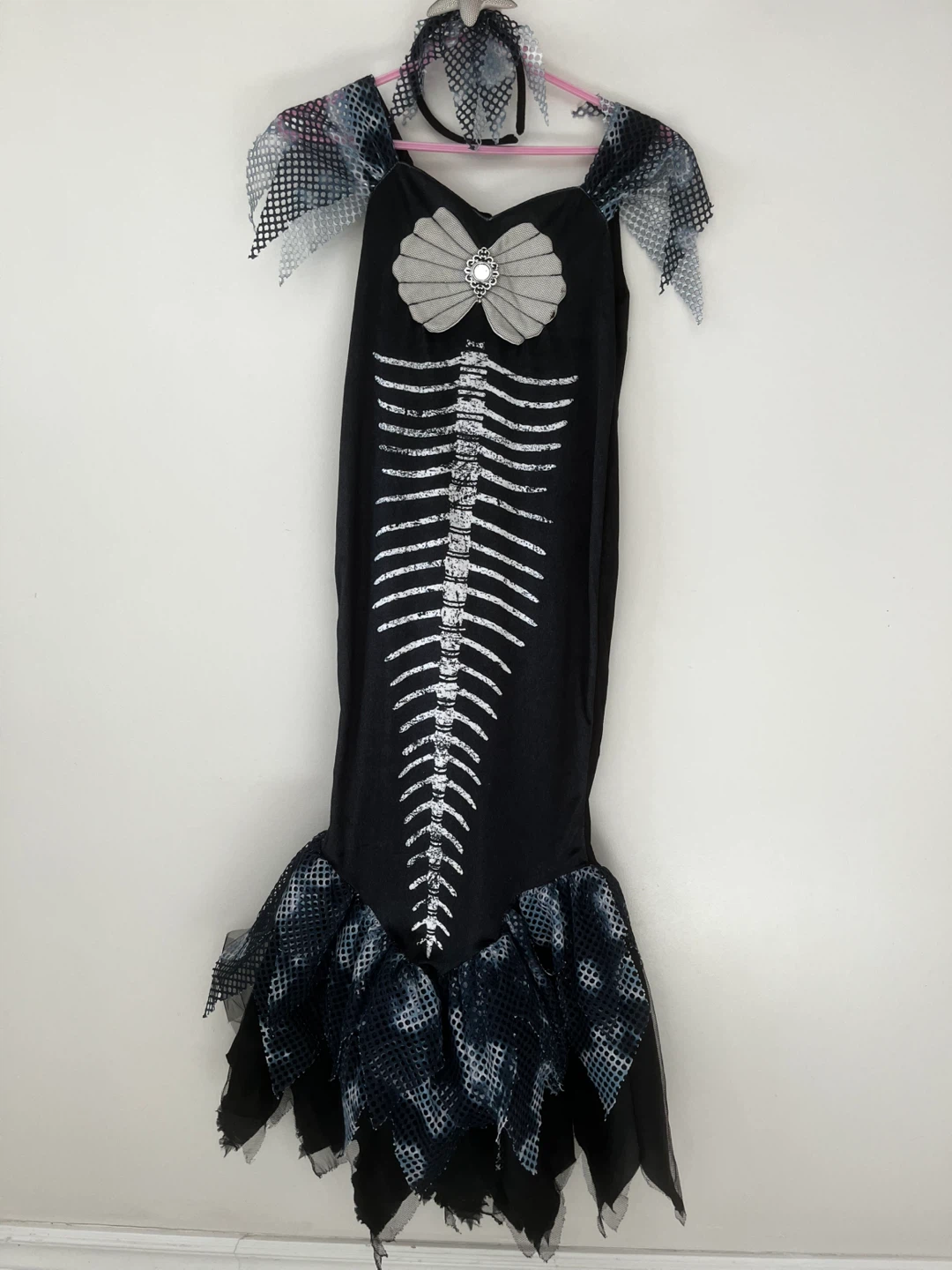 Hallow's Eve Skeleton Mermaid Costume