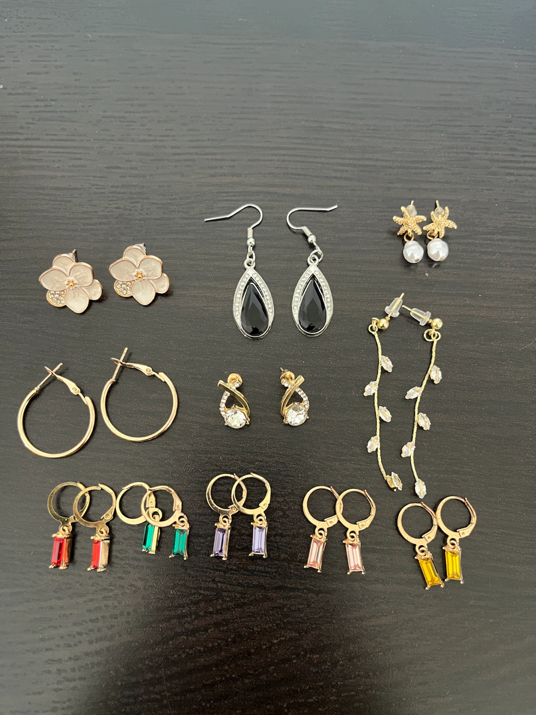 11 earrings (all for $7)