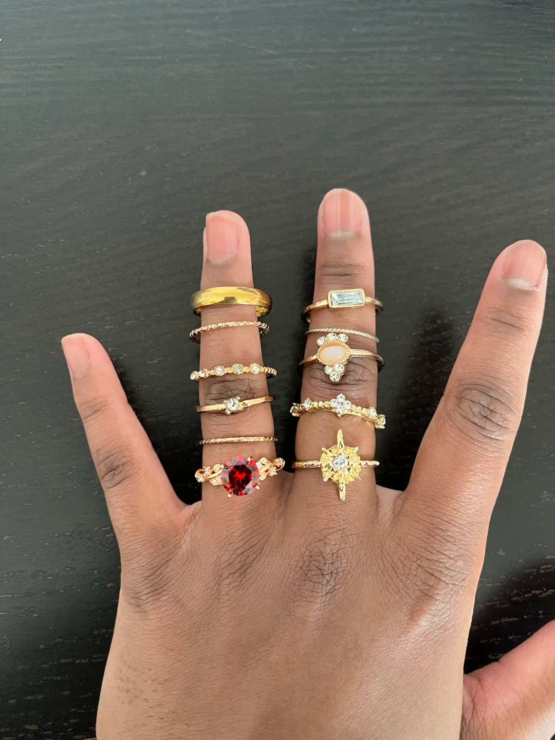 11 rings size 6.5-7 (all for $5)