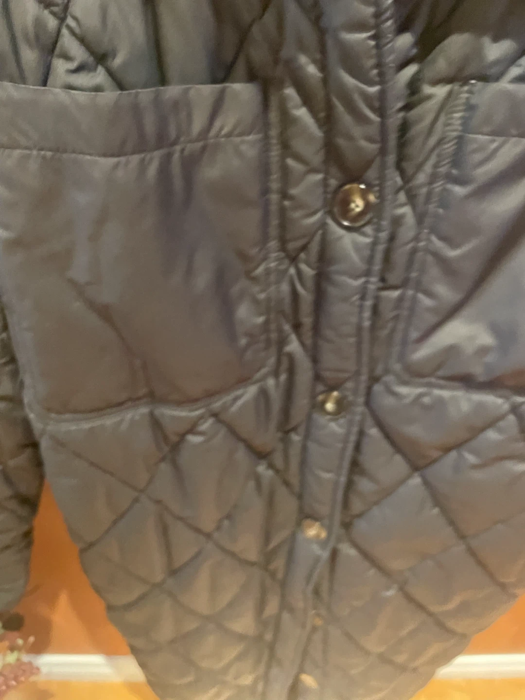 H&M Black Quilted Coat Size Medium - photo 4