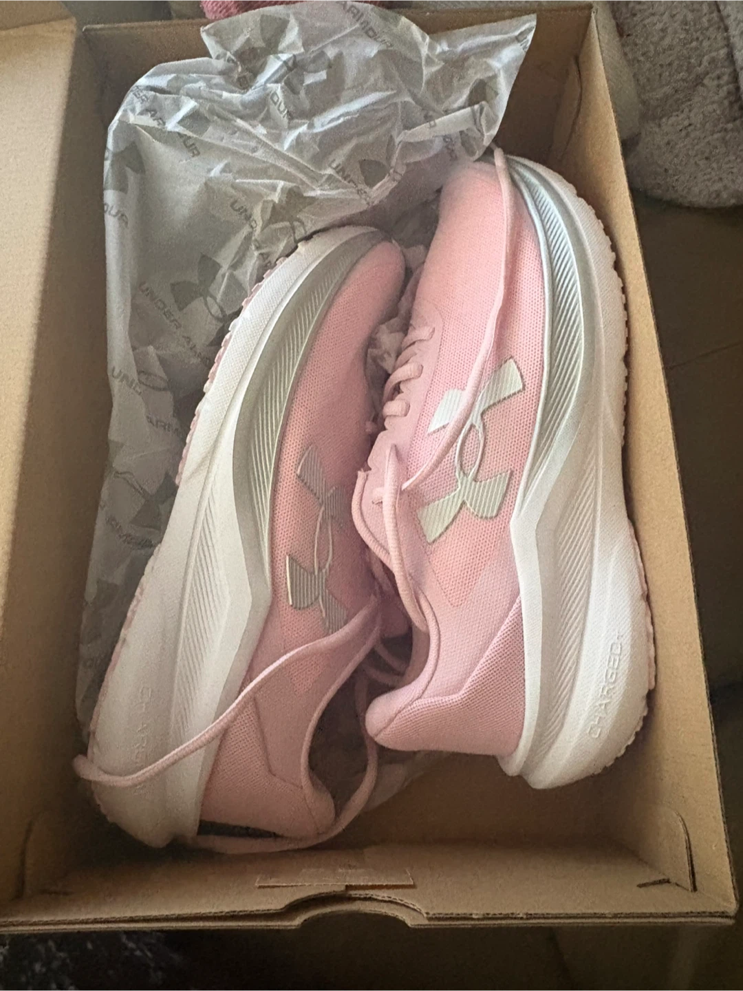 Under Armour Women's Chase Running Shoes, Pink, Size 9 - photo 2