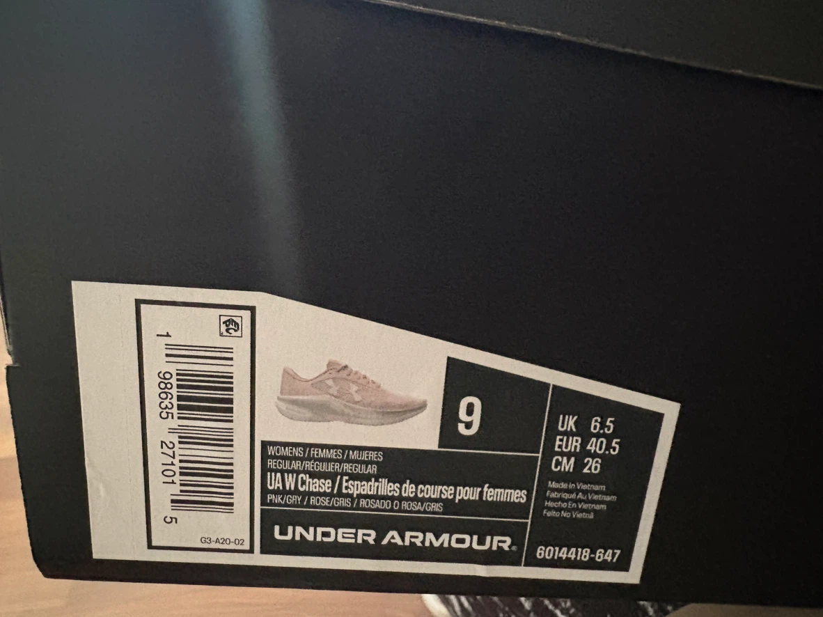 Under Armour Women's Chase Running Shoes, Pink, Size 9 - photo 3