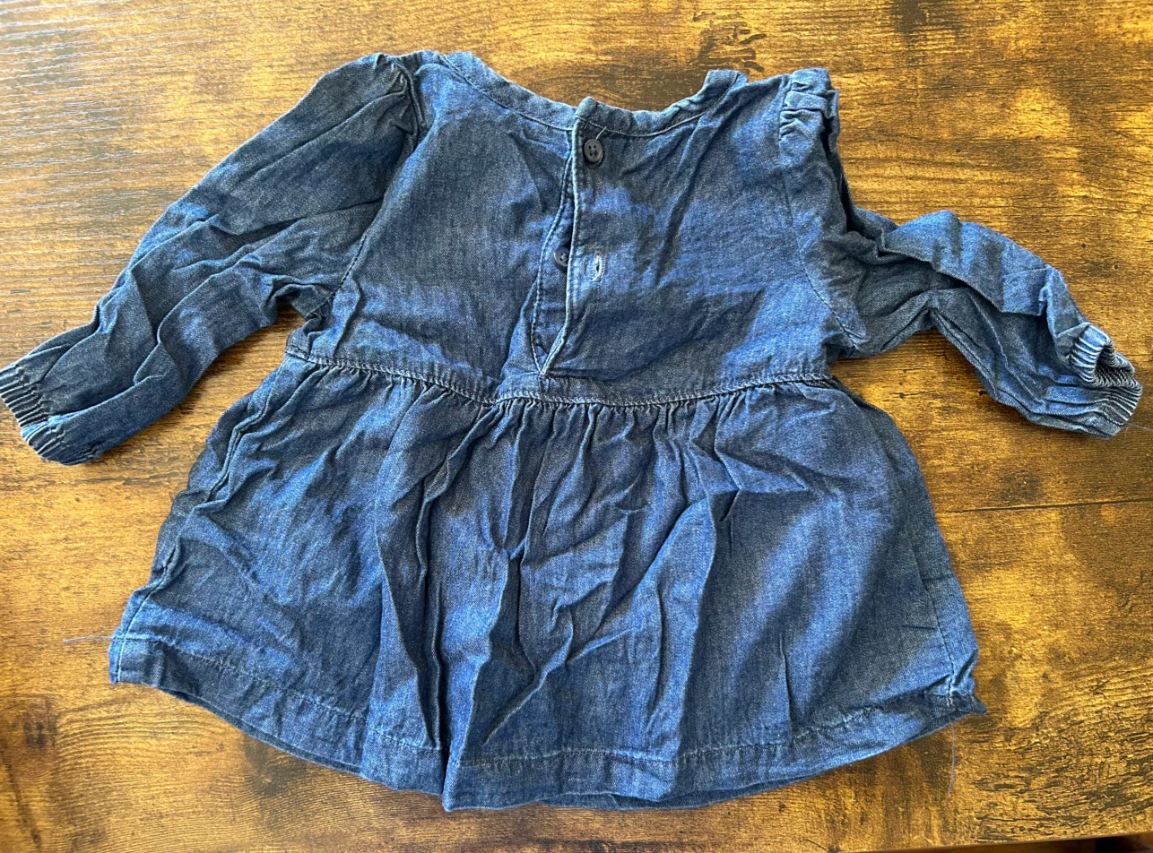 Baby Girls Denim  Top - photo 2
