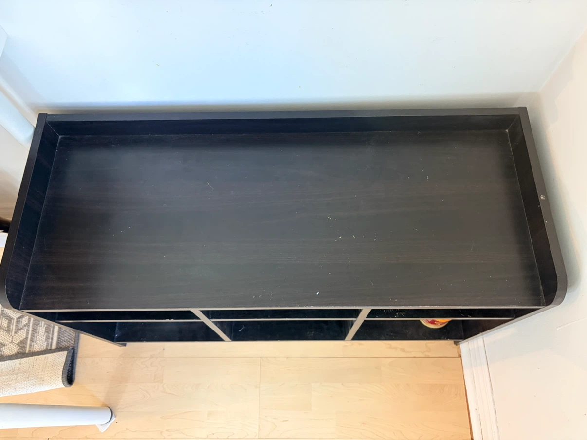 Black 6-Cube Storage Organizer Unit