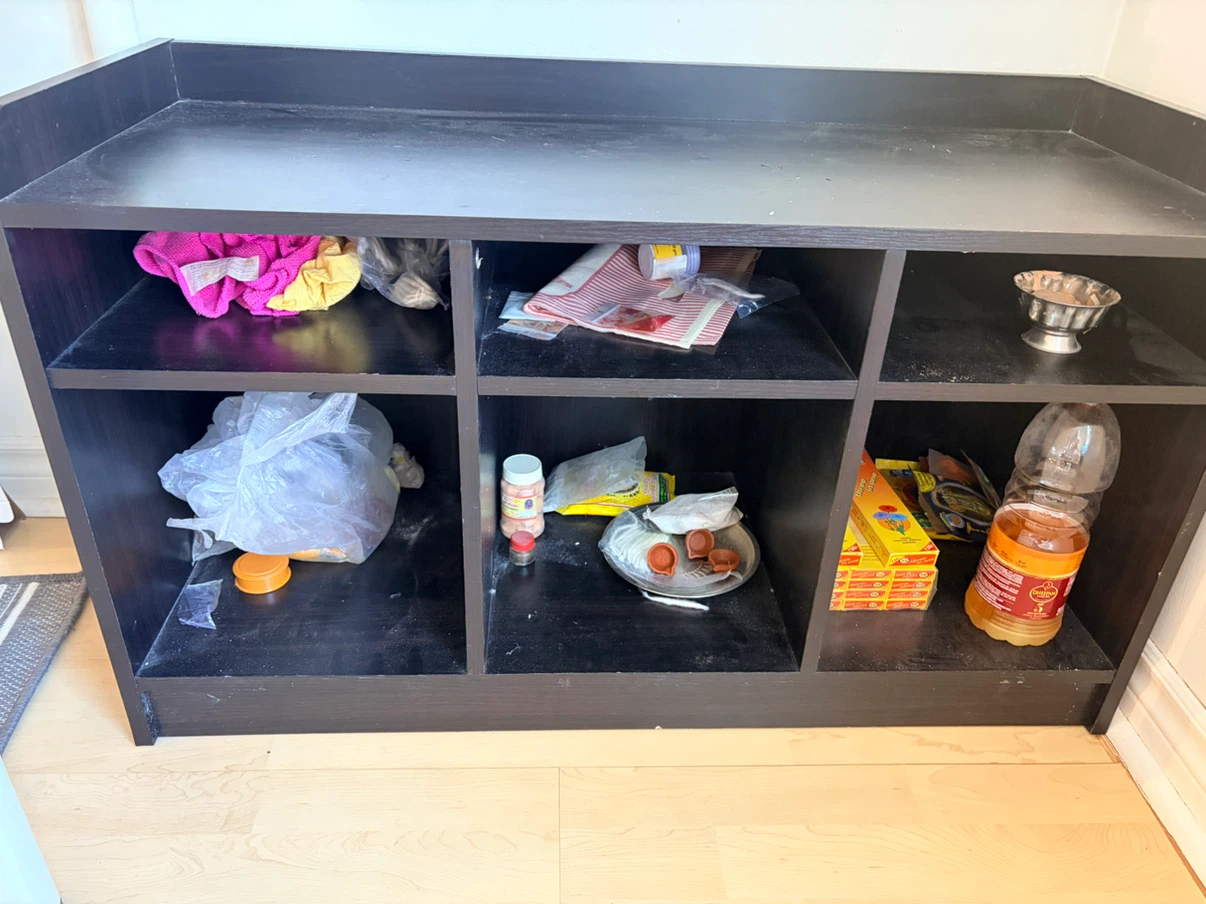 Black 6-Cube Storage Organizer Unit - photo 2