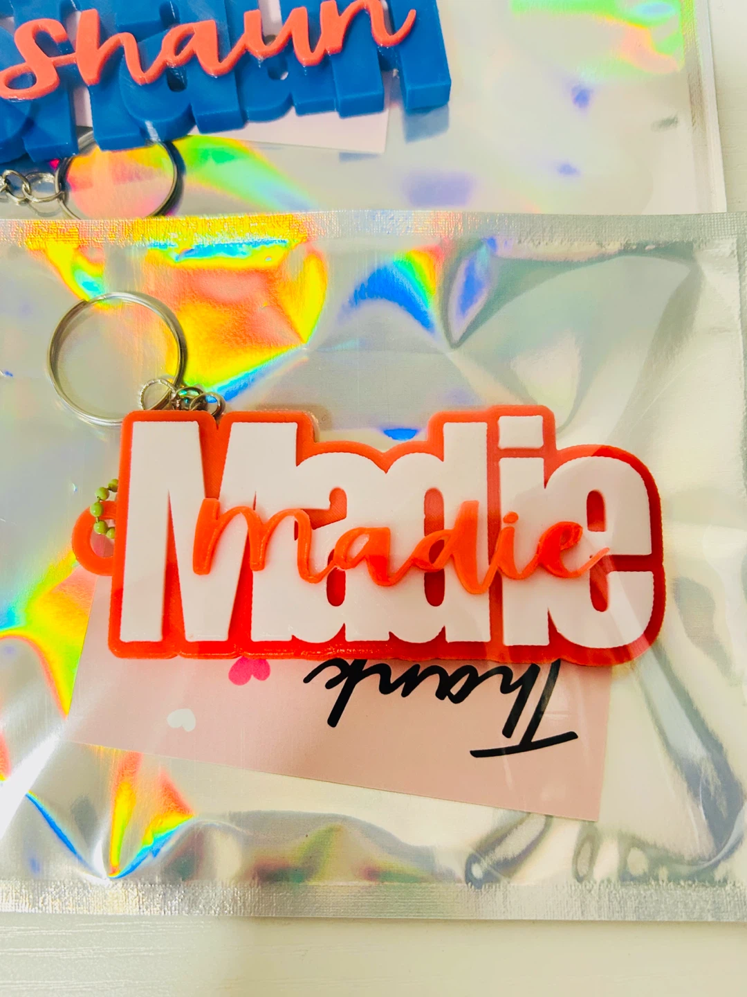 1pc Custom 3D Printed Personalized Name Keychain - photo 2