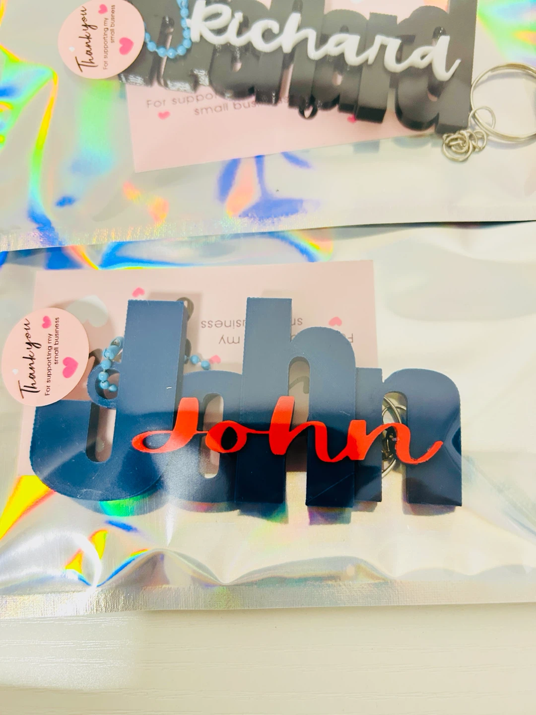 1pc Custom 3D Printed Personalized Name Keychain - photo 3