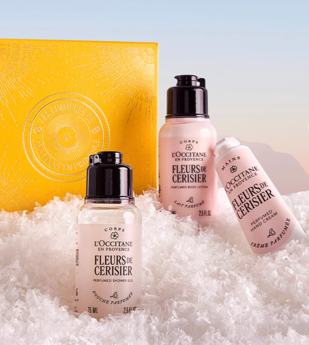 L'Occitane Fleurs De Cerisier Cherry Blossom Gift Set