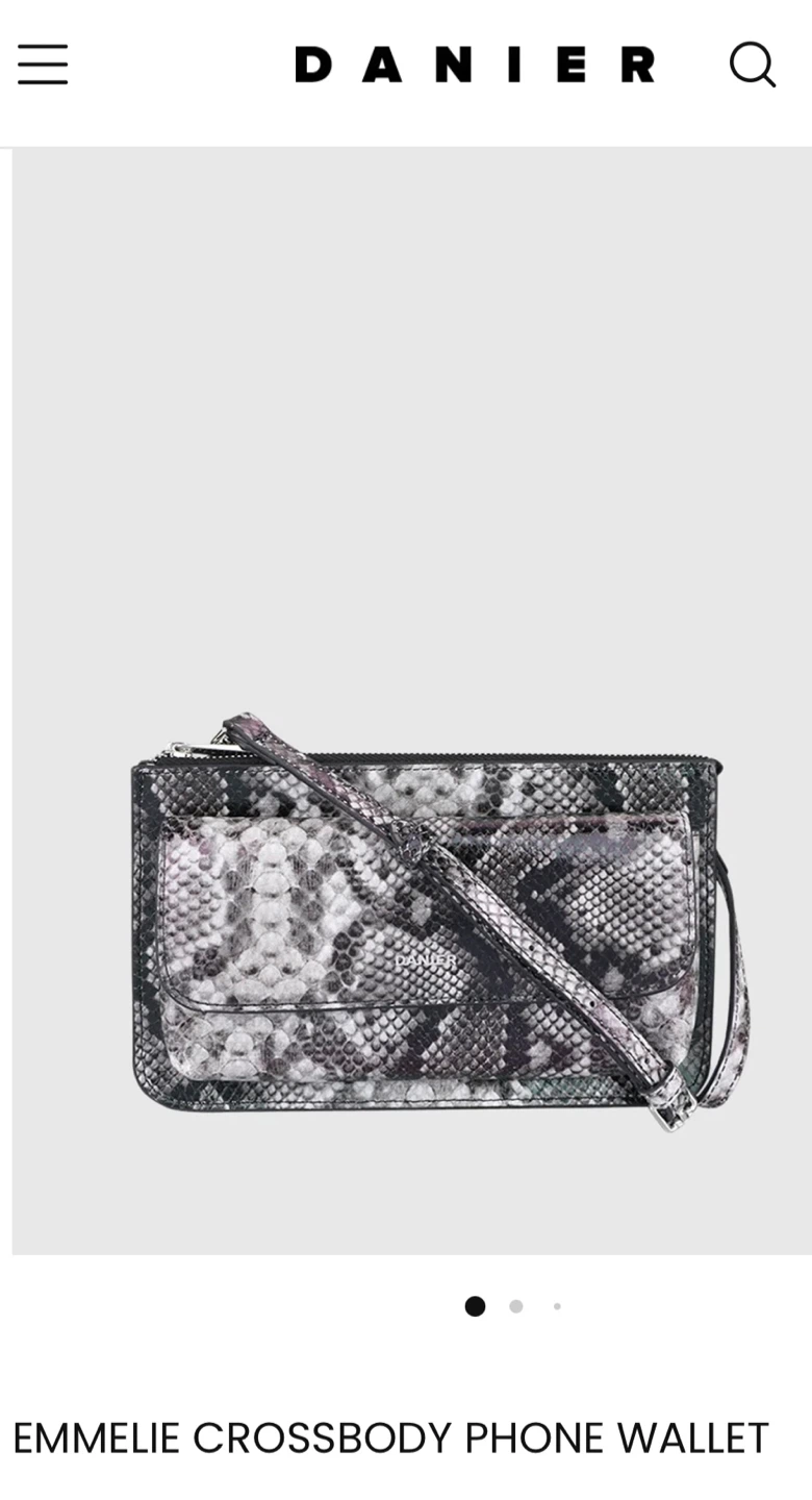 Danier EMMELIE CROSSBODY PHONE WALLET. New with tags