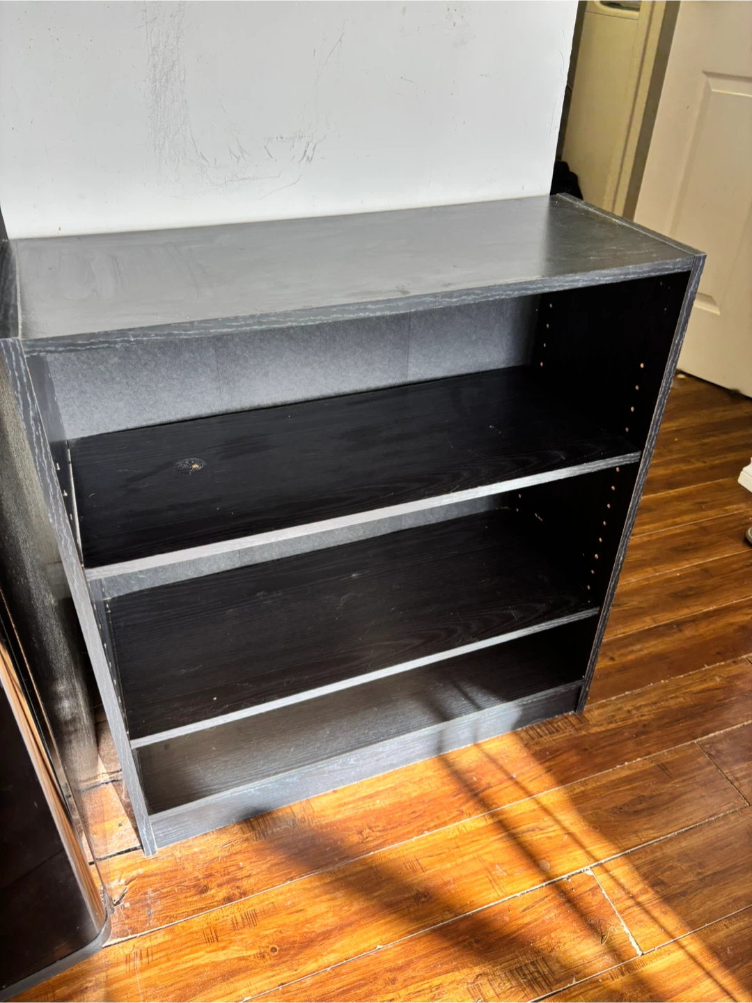 Black 3-Shelf Bookcase - photo 3