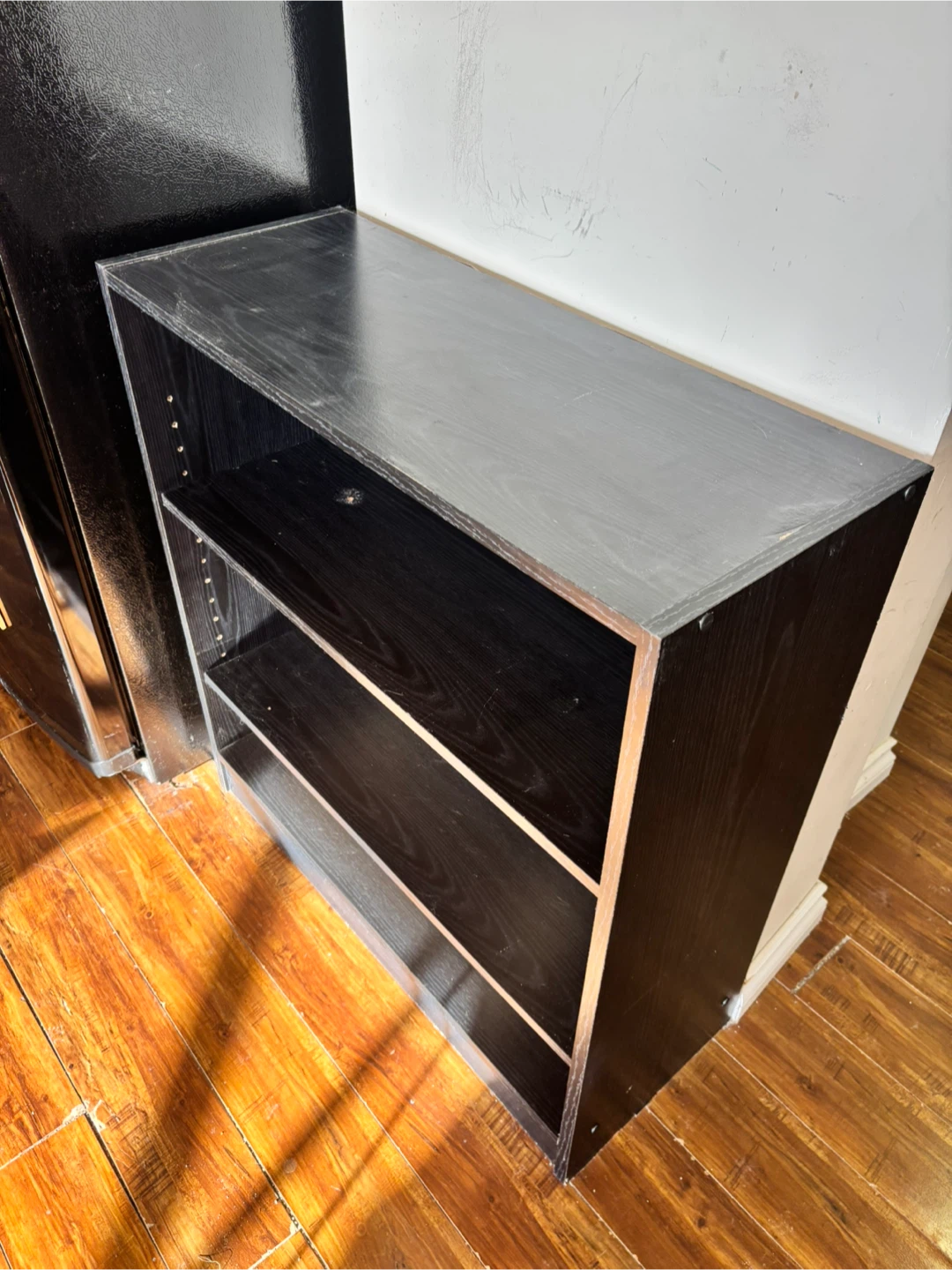 Black 3-Shelf Bookcase - photo 4
