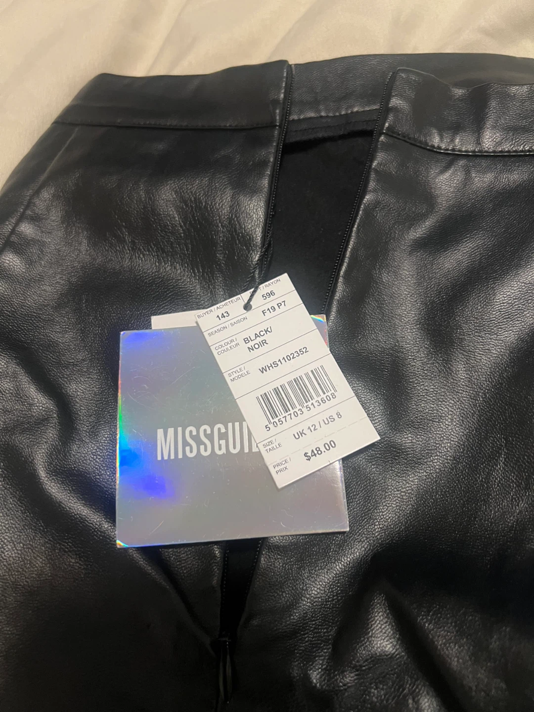 Missguided Black Faux Leather Skirt - photo 2