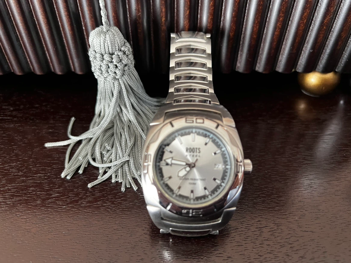 Roots Steel Silver Tone Watch