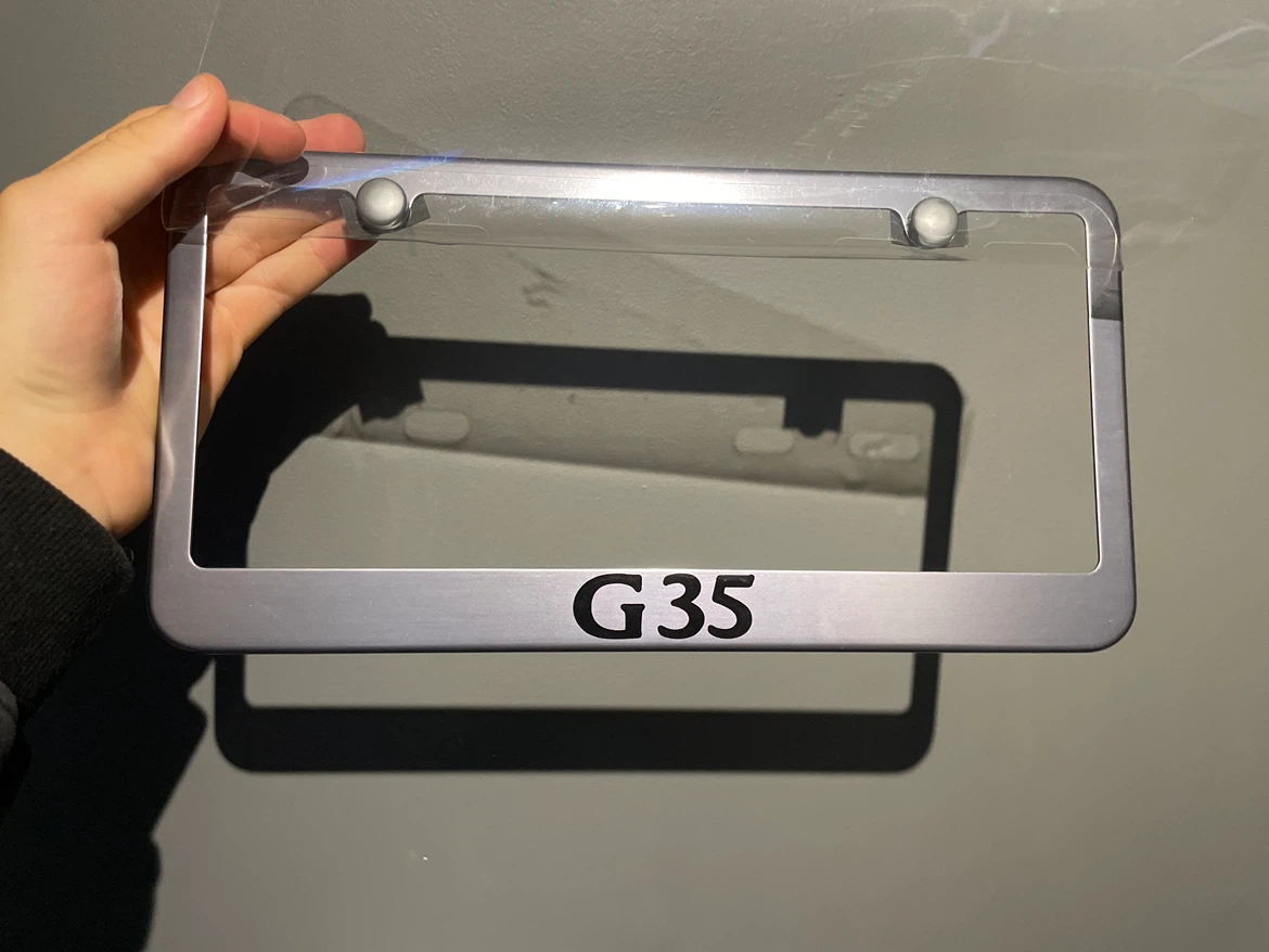 Infiniti G35 License Plate Frames - photo 2