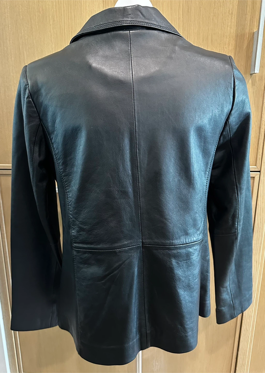Vintage Lady Hathaway Leather Blazer Black - photo 2