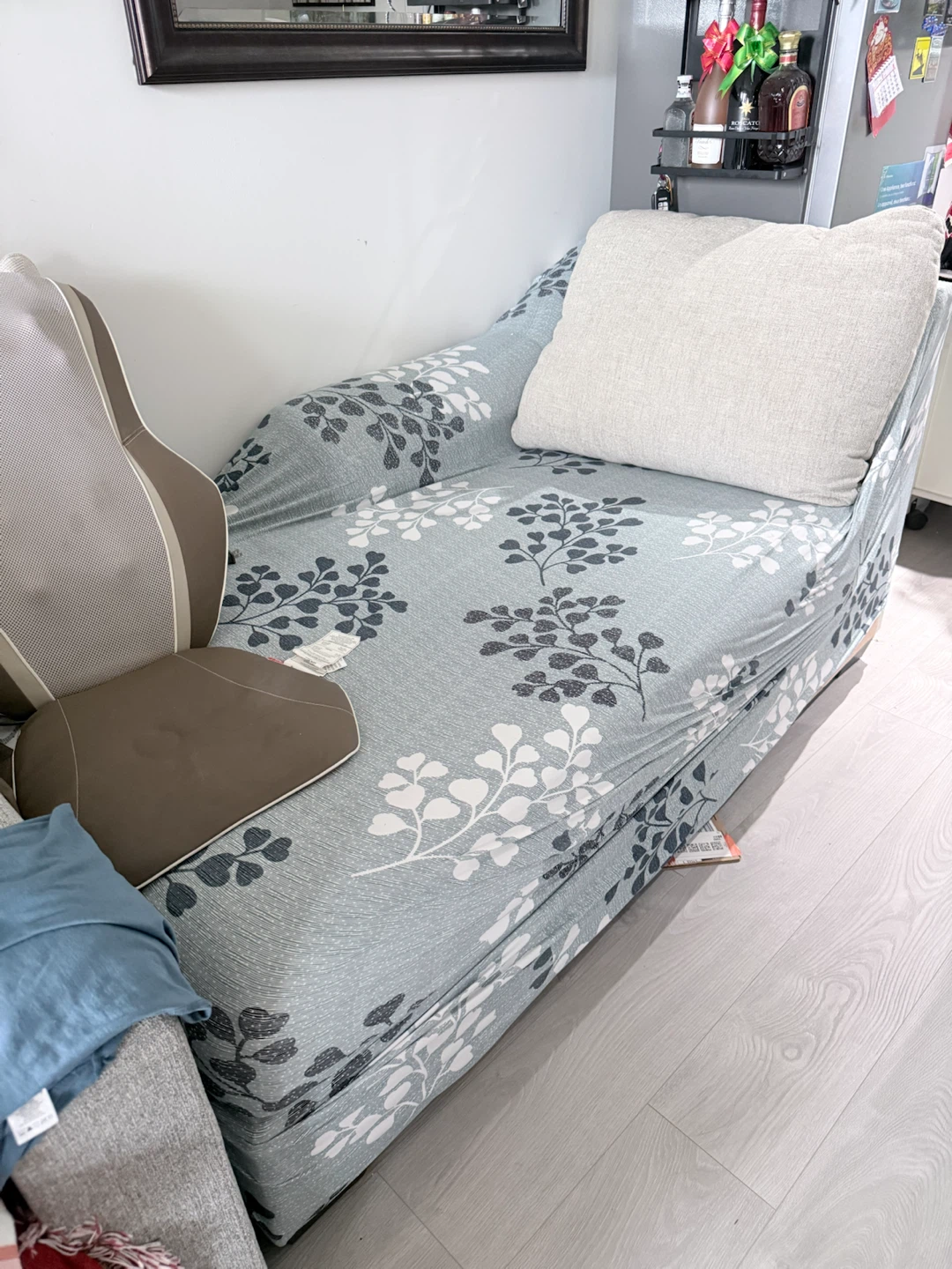 Light Grey Chaise Lounge