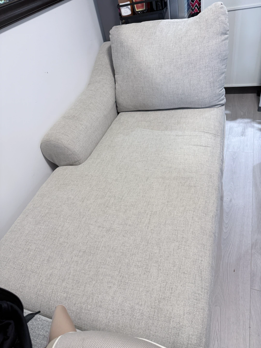 Light Grey Chaise Lounge - photo 3