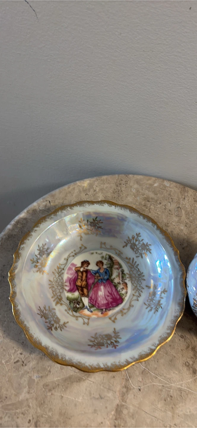 Vintage Giftcraft Porcelain Pitcher and Plate - photo 4