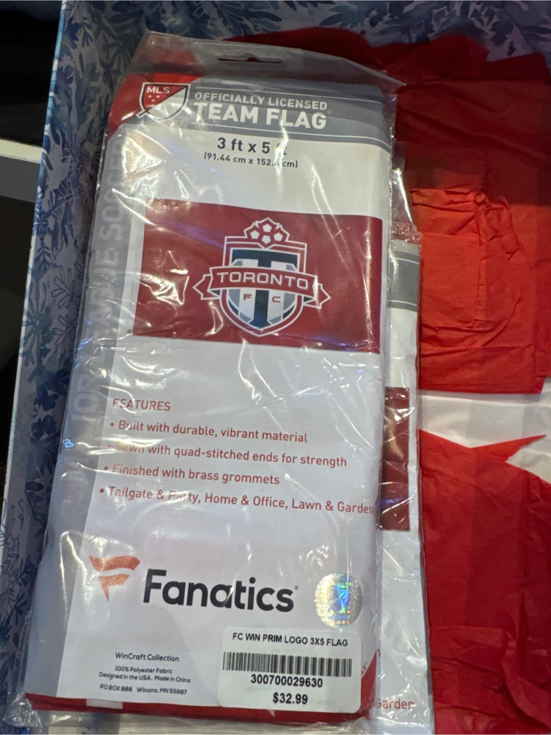 Toronto FC Fanatics Team Flag 3ft x 5ft