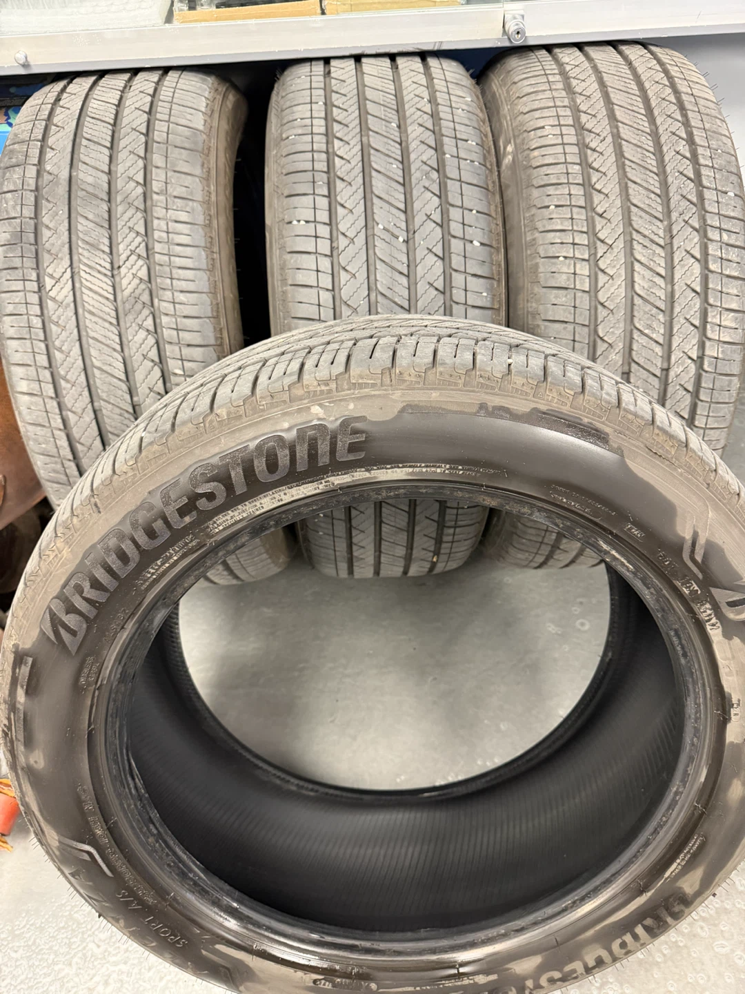 Set of 4 Bridgestone Sport A/S Tires 255/50R20