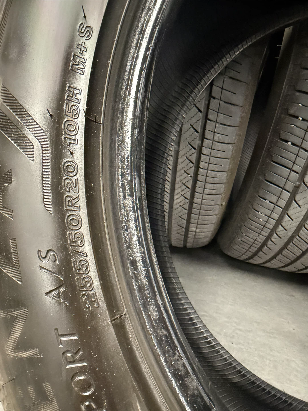 Set of 4 Bridgestone Sport A/S Tires 255/50R20 - photo 5