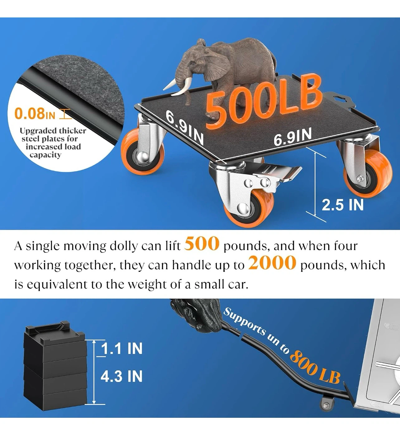 Heavy Duty Furniture Moving Dolly Set - photo 2