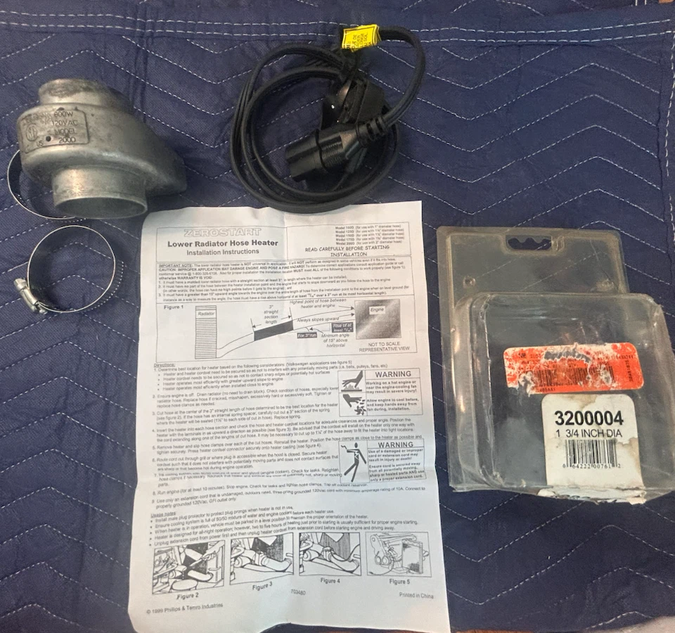 Zerostart Lower Radiator Hose Heater