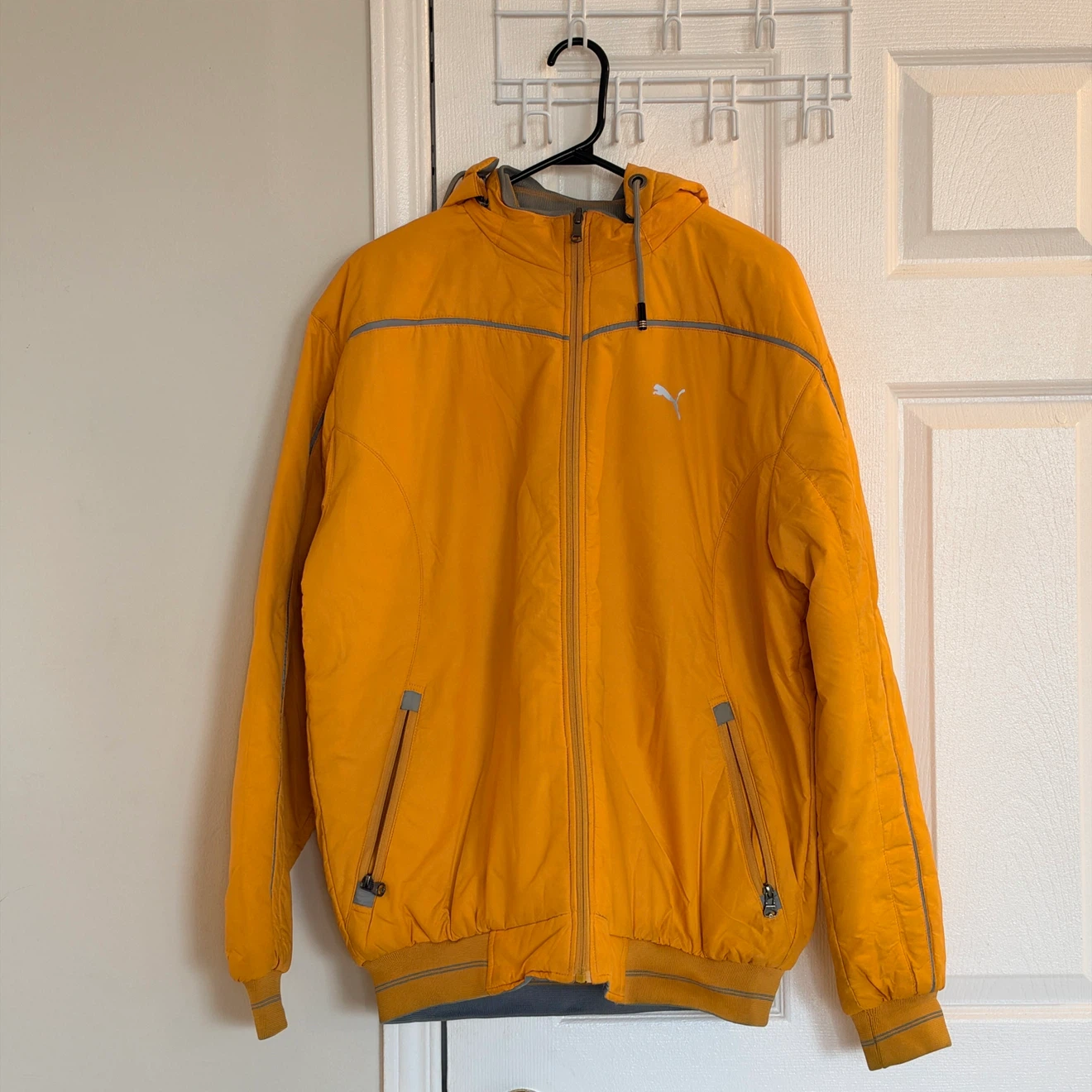 Men’s Winter Jacket (Reversible - Yellow/Grey) - L