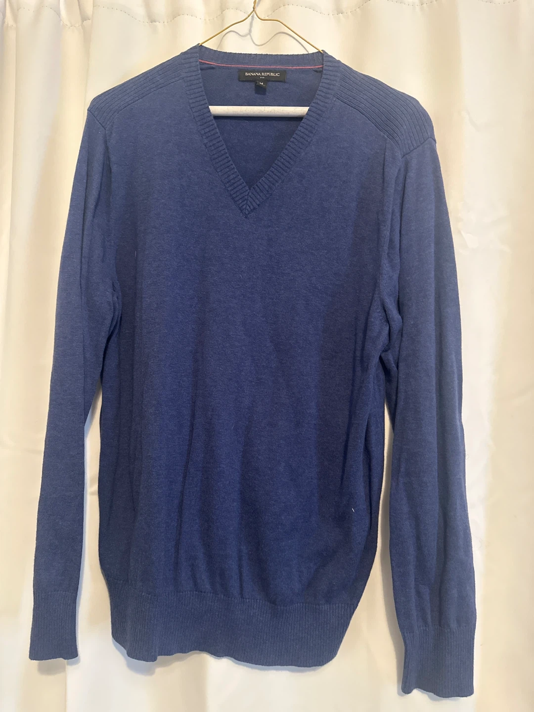 Banana Republic Blue V-Neck Sweater