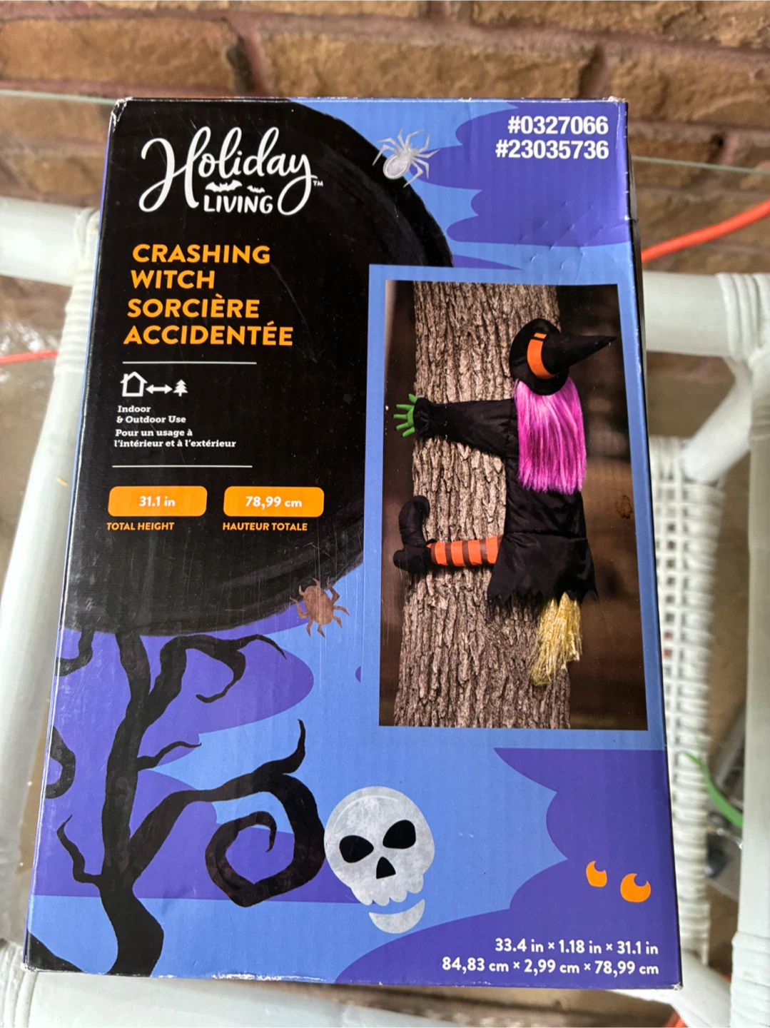 Holiday Living Crashing Witch Halloween Decoration
