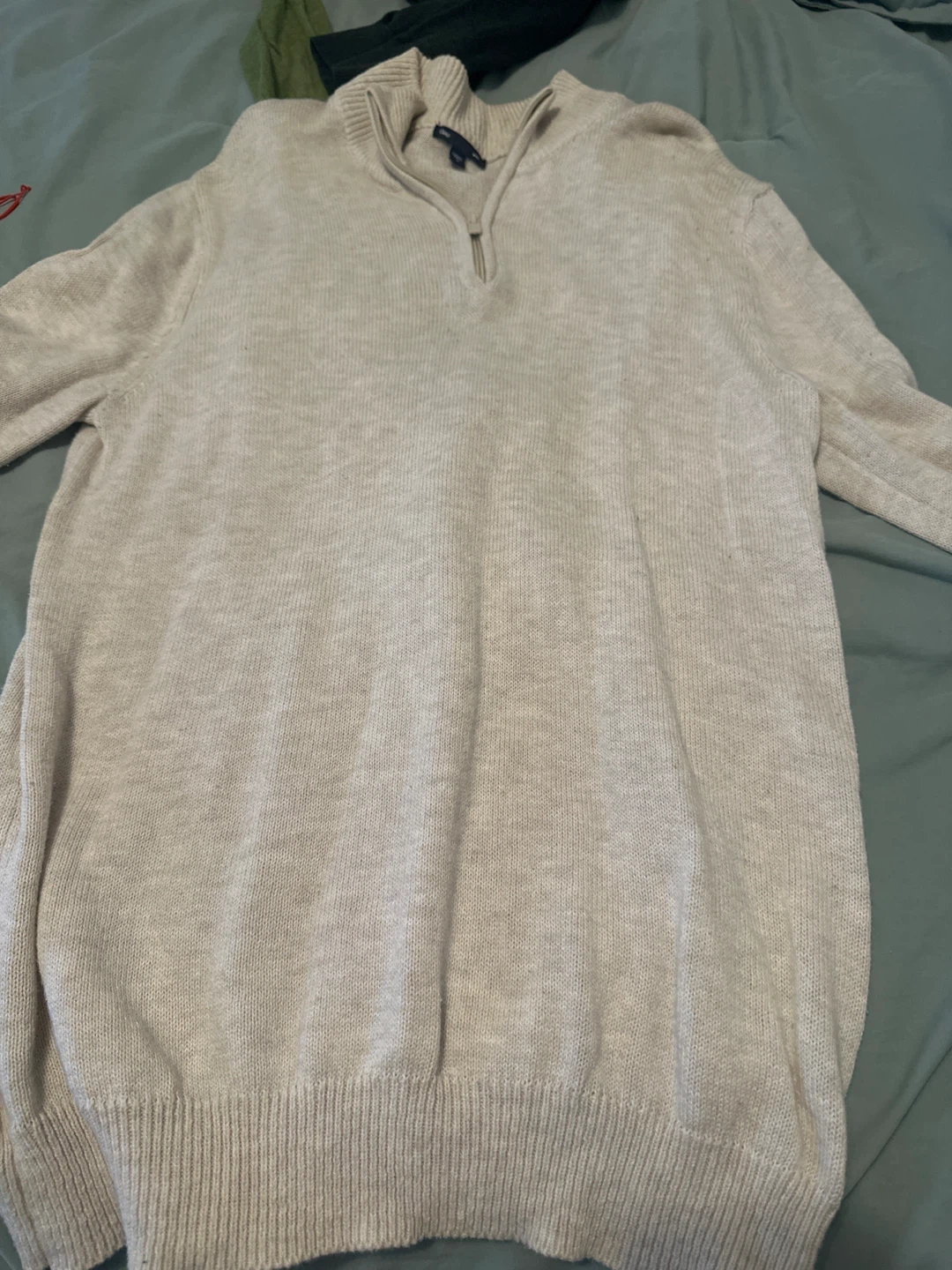 Gap Quarter-Zip Sweater Beige